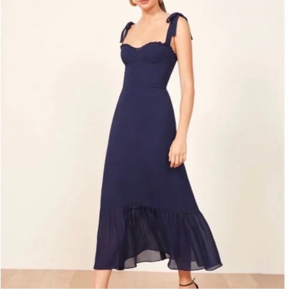 Reformation Navy Maxi Dress - Picture 4 of 5